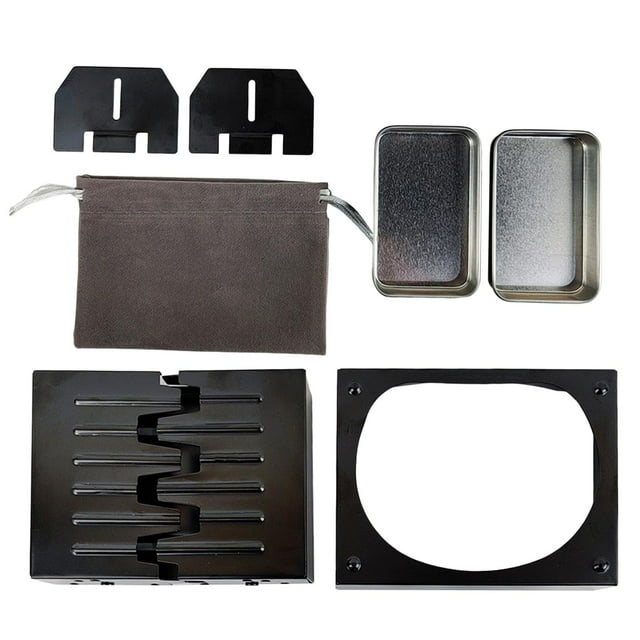 Mini Réchauds à Alcool de Camping en Acier Inoxydable Légers, Four à Alcool de Poche, Chauffe-Alcool pour Alpinisme, Cuisine, BBQ, Pique-Nique, Randonnée E