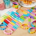 thumbnail image 3 of JOYFY 25 Pack Pop Fidget Bracelets Party Favors for Kids 4-8 & 8-12, Stress Relief Fidget Toys Adults with Anxiety, Goodie Bag Stuffers, Bulk ADHD Toys for Game Prizes, Birthday Gifts, 3 of 8