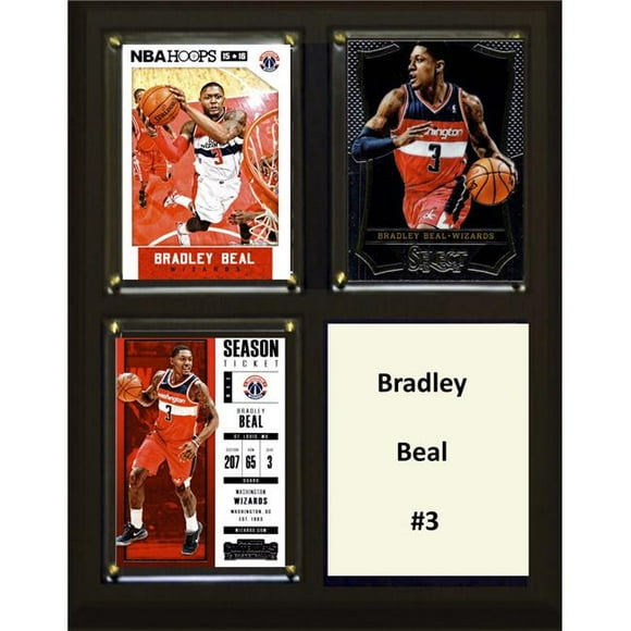 C&I Collectables 810BEAL3C NBA 8 x 10 in. Bradley Beal Washington Wizards Three Card Plaque