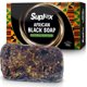 thumbnail image 1 of La mejor barra de jabón negro africano orgánico crudo de larga duración para pieles grasas Limpiador corporal puro y natural de Ghana, 1 of 5