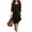 Black, variant on Semi Formal Dresses for Women Party Round Neck Fashionable Casual Loose Comfortable Summer Army Green S