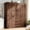63in Brown, variant on JassmiPkwy 70" Tall 4 Door Farmhouse Armoire Wardrobe Closet Cabinet with 3 Drawers, Hanging Rod, Adjustable Shelves, White
