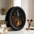 thumbnail image 5 of Boho Vintage Sun Round Wall Art Decor Framed, Neutral Sunrise Mountain Woodland Canvas Wall Art Prints Artwork, Gothic Moody Wall Hanging Door Decor for Bedroom Living Room, 5 of 6