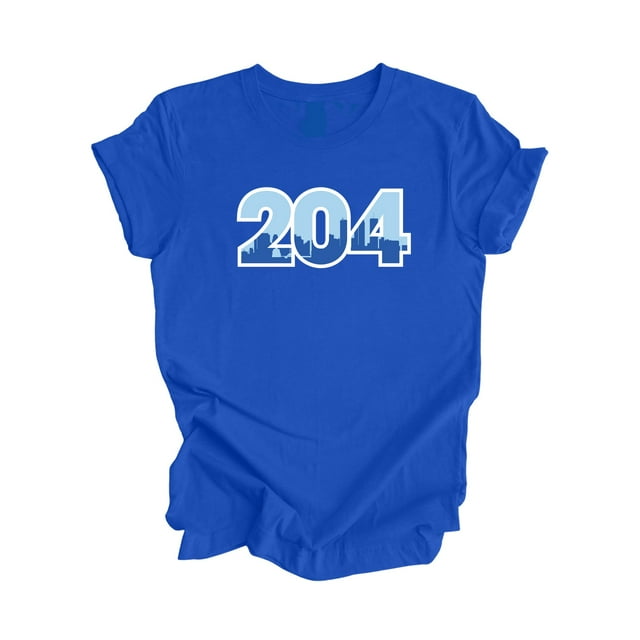 204 Winnipeg Manitoba Canada Code Régional Skyline de la Ville Cadeau - T-Shirt Unisexe - Inspired X