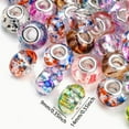 thumbnail image 5 of [Gradient Resin Beads] 108pcs 2D Flat Resin Beads | 9x14mm Large-hole Round Beads with Spacer, Loose Gradient Color for DIY Jewelry, Necklaces, Bracelets, Key Chains, Pen Handicrafts & Jewelry, 5 of 10