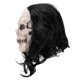 thumbnail image 2 of Casco de látex con forma de calavera con pelo para el carnaval de Halloween, 2 of 2