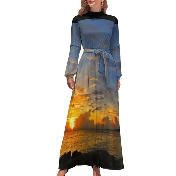Atardecer en el paraíso - Fotografía de playa de Sharon Cummings Vestido largo vestidos africanos para mujer vestidos de playa