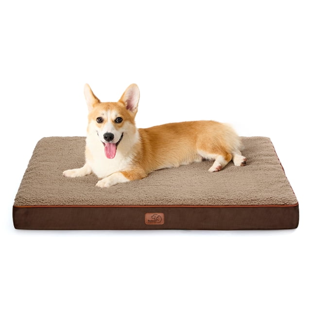 Cama ortopédica para perros, impermeable, para jaulas de hasta 50 libras