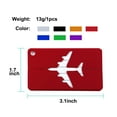 thumbnail image 4 of Airport Luggage Handbag Message Label Aluminium Metal Tag Card Holder Red 2pcs, 4 of 6