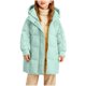 thumbnail image 2 of Parkas de manga larga, chaqueta de invierno para niñas, medianas a largas, chaqueta de plumón para niños, medianas a grandes, chaqueta con capucha de color liso, tops de algodón para niños, 2 of 7