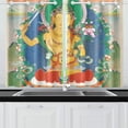 thumbnail image 4 of CADecor Vintage Distressed Tibetan Buddhist Thangka Window Treatment Panel Curtains Window Curtain Kitchen Curtain,Two Piece 26x39 Inches, 4 of 4