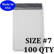 Size #7 (14.25"x19" Interior) Poly Bubble Mailers with Self Seal- 100 QTY (Value Case) Fast Shipping!