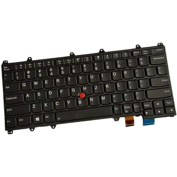 New US Black Backlit English Keyboard Replacement for Lenovo ThinkPad X380 Yoga Laptop Light Backlight