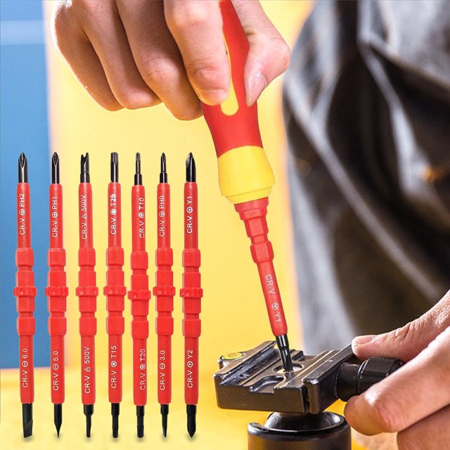 Kit de herramientas de destornillador eléctrico 7 en 1 Equipo de doble propósito para reparaciones de automóviles en el hogar