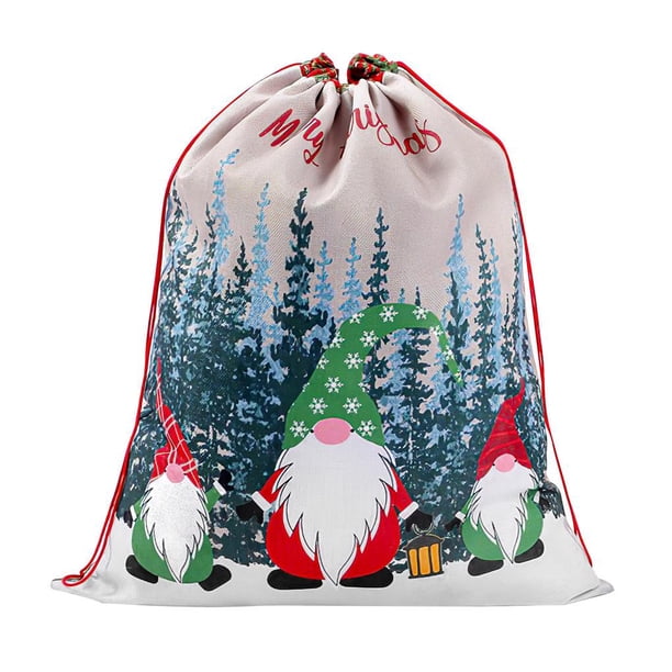 Bolsa De Regalo De Navidad Santa Árbol De Navidad Linenette Festivo Decorativo Bolsa Con Cordón Saco De Regalo Bolsa De Embalaje Para Navidad Fiesta En Casa Boda Eigraketly HA027565-01