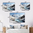 thumbnail image 4 of Designart "Alpine Majesty French Snowy Peaks I" Landscapes Metal Art Print Set, 4 of 5