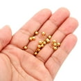 thumbnail image 4 of 30pcs Steel Bead Charm, 4mm Stainless Steel Ball Pendants Charm Metal Round Beads for Jewelry Making, Gold Tone, 4 of 7