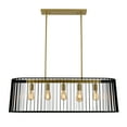 thumbnail image 1 of Artika Gatsby Modern Pendant Light Fixture, Black and Gold, 1 of 5