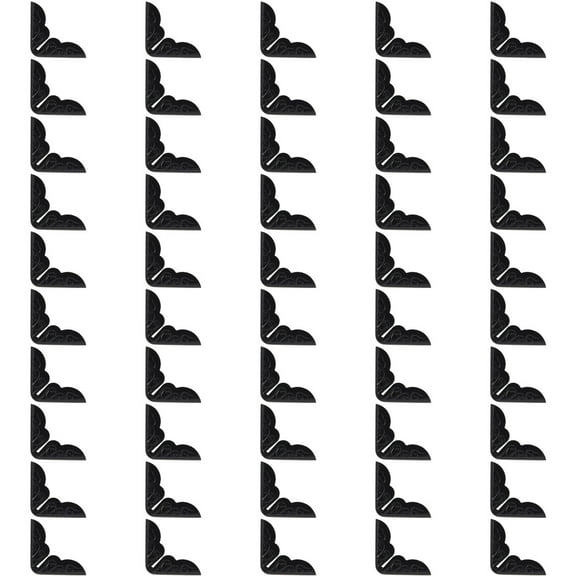 50Pcs Book Corner Protectors Book Edges Covers Metal Decorative Book Corner Covers