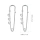 thumbnail image 3 of Hallazgos del broche de 50 piezas Pingas de seguridad Agujas con agujeros Broche de alfileres de metal para bricolaje, 3 of 5