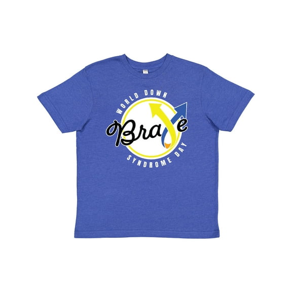 Inktastic World Down Syndrome Day Brave Youth T-Shirt
