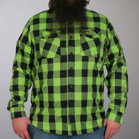 Mens Green Flannel Shirt
