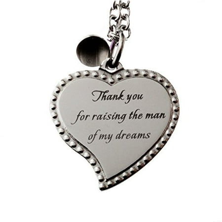 R.H. Jewelry Stainless Steel Mother in Law Love Heart Pendant