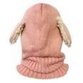 thumbnail image 2 of Wrapables® Winter Warm Knitted Animal Ears Earflap Hood Hat for Baby and Toddlers, Pink, 2 of 4