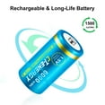 Rechargeable C Batteries 1.5VHigh Capacity Lithium Size C Cell