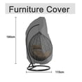 thumbnail image 4 of 190*115cm Swing Eggshell Chair Dust Cover Chair Seat Cover Uv Protection Waterproof Net (black), 4 of 4