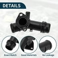 thumbnail image 4 of Conector de manguera de calefacción HVAC Unique Bargains para Audi A8 Quattro 3.0L 2015-2018 No.06E121045AN, 4 of 7