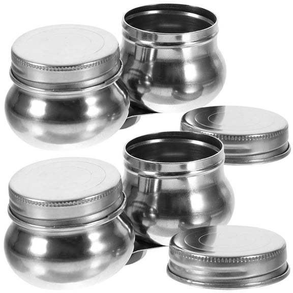 2 Pcs Paint Mixing Pots Stainless Steel Portable Palette Cups for Oil, Turpentine, Solvent, Color Mixing Containers