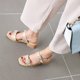 thumbnail image 5 of Sandalias de verano para mujer con tacón bajo de piel sintética de charol, talla 35-43 Wmkox8yii  shkj885, 5 of 7