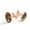 Color 4, variant on Men's Classic Stainless Steel, Flower Guitar Stripe Pattern Cufflinks Business Wedding Shirts, Rose Gold
