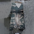thumbnail image 2 of Vestido HUOGUO Vintage Floral Manga 3/4 para mujer, talla grande, 2 of 5