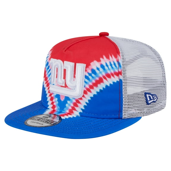 Men's New Era Red/Royal New York Giants Throwback Dye Golfer Snapback Hat