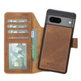 thumbnail image 1 of Bayelon Google Pixel 7 Case, Full Grain Leather Wallet Case, [2in1], Detachable Magnetic Flip Cover with Card Slots, Kickstand, Google Pixel 7 Case Compatible with Wireless Charge (Antique Camel), 1 of 1