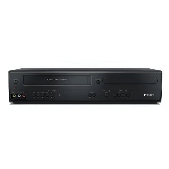 Restored Philips DVP3355V DVD /VCR Combo Player w/ Original Remote, Manual, A/V Cables, & HDMI Converter (Refurbished)