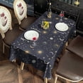 thumbnail image 2 of Blue Sun Moon Star Constellation Pattern Rectangle Tablecloth 60"x102",Waterproof Polyester Rectangle Table Cloth, Wipeable Spillproof Polyester Tablecloth for Dining, Camping, Indoor and Outdoor, 2 of 6