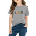 thumbnail image 5 of Agkizg Girls Graphic Tees,Kids Valentine's Day T-Shirt,Valentine's Day Top for Girls Modern Print Short Sleeve Blouse Fashion Holiday for Preteens Teens, 5 of 5