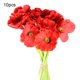thumbnail image 4 of Flor artificial oficina en casa simulación Floral decoración boda fiesta PU Flor falsa, rojo 10 Piezas sidaley HA000017-05B, 4 of 6