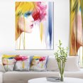 thumbnail image 1 of Design Art - Girl with Colorful Hair, 1 of 3