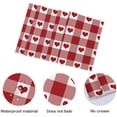 thumbnail image 1 of Kitchen aid 4Pcs Valentine's Day Placemats Set Of 4 For Dining Table Cotton Linen Heat Table Mats Durable Washable Love Heart Red Check, 1 of 3