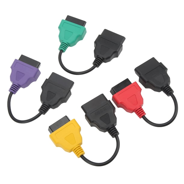 Cable Adaptador De Escáner OBD2, ABS Fácil Operación A Prueba De Calor 4 Piezas Cable De Diagnóstico De Coche Resistente A La Abrasión Para Herramienta ECU ANGGREK OBD2 Scanner Diagnostic Cable