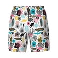 thumbnail image 4 of Lsque Mens Swim Trunks Dinosaur Pattern - Bathing Suit Compression Liner - Beach Swim Shorts Swimwear - (S-3XL) - Stretch Quick Dry -X-Large, 4 of 9