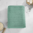 thumbnail image 2 of Mainstays Performance Cotton Bath Towel, Super Soft Quick Dry Fade Resistant, Textured Green, 2 of 6