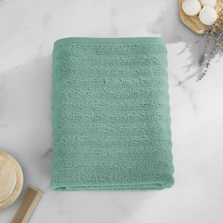 Mainstays Performance Sage Green Bath Sheet photo 2