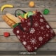 thumbnail image 5 of Easygdp Romantic white snowflakes Bolsa Tote para Mujer, Bolso de Hombro para Trabajo, Playa, Viajes, Compras y Supermercado, 5 of 7