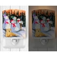 thumbnail image 2 of Snowman with Golden Retriever Ceramic Night Light, 2 of 2