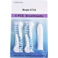 thumbnail image 3 of 4X Dual Replacement Toothbrush Electric Brush Heads For Oral-B 3733 4732 4734, 3 of 7